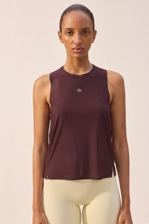 H&M Running Tank Top With Coolmove in Dark Plum/sun at Nordstrom, Size X-Small