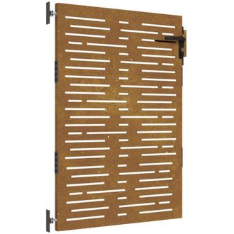 vidaXL Puerta De Jard&iacute;n Acero Corten Dise&ntilde;o Cuadrado 85x125 Cm Vidaxl