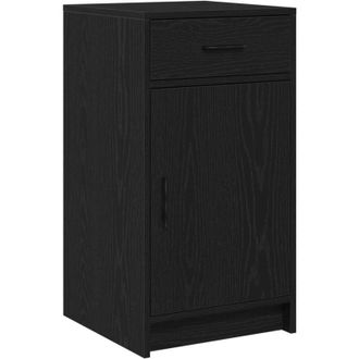 vidaXL Sideboard Black oak 40 x 40.5 x 75 cm Engineered wood Vidaxl