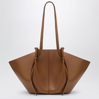 Yuzefi Large Mochi Bag in Hazel Pebble-Grained Leather