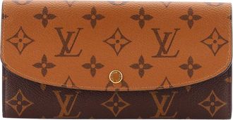 Louis Vuitton Brown Reverse Monogram Canvas Emilie Wallet (Authentic Pre- Loved)