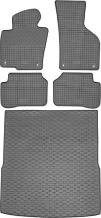 OEM Volkswagen Passat B6 Kombi / Variant De 2005 A Septiembre De 2010: Juego De Alfombrillas De Goma Para Coche + Alfombrilla Para Maletero
