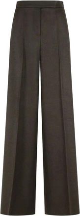 Max Mara Filato Wijde Broek - Dames - Broeken - Bruin - Maat: 3XS