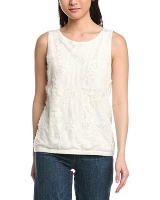 Anne Klein Floral Applique Tank
