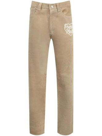 Human Made leather trousers - Neutrals