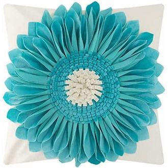 OEM Funda De Almohada Con Dise&ntilde;o De Girasol En 3d, Funda Decorativa Hecha A Mano, Ideal Para Sof&aacute;s Y Decoraci&oacute;n De Salas De Estar De Estilo R&uacute;stico, 45 X 