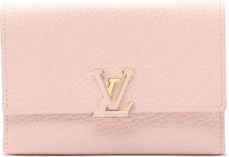 Louis Vuitton Portafoglio compatto Capucines in pelle Taurillon 2021-2025 - Rosa