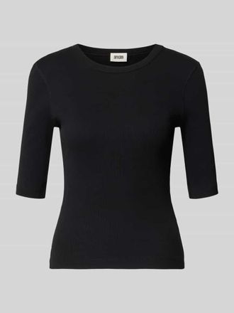 Drykorn T-Shirt in Ripp-Optik Modell SELAY in BLACK, Gr&ouml;&szlig;e XL