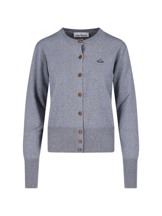 Vivienne Westwood Classic Button-Up Cardigan with Ribbed Hem