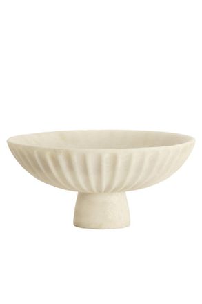 Light & Living Cuenco Blanco De Pl&aacute;stico Elegante Light & Living Shila