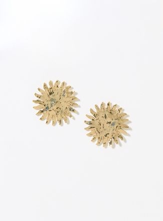 Simons Womens Hammered sun earrings