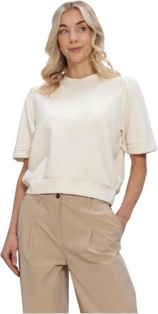 Summum Hoodies & sweatvesten, Dames, Beige, S, Polyester, Top Soft Scuba