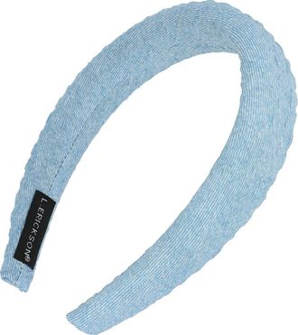 L. Erickson Oakley Padded Denim Headband in Ultra Light at Nordstrom