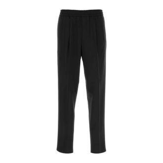 Ermenegildo Zegna Joggers Negros El&aacute;sticos - Trousers - Hombre - Negro - 3XL