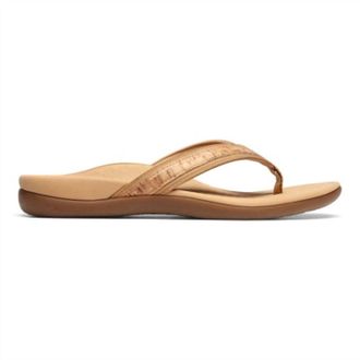 Vionic Womens Tide Sandal In Gold Cork
