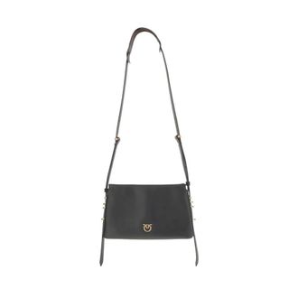 Pinko Triplet Mini Vitello Morbido Crossbodytas - Dames - Schoudertassen - Zwart - ONE Size - Leer - Tassen
