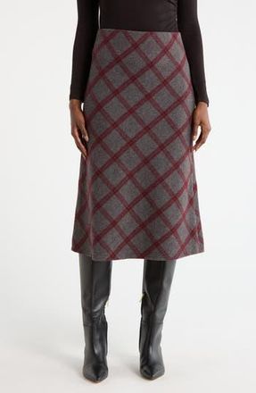 Renee C Plaid Knit Pencil Skirt in Charcoal at Nordstrom Rack, Size X-Small