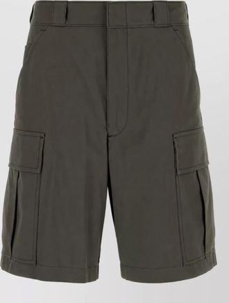 Prada cotton cargo bermuda shorts