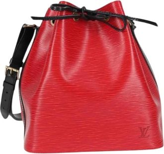 Louis Vuitton Pre-owned Bicolor Petit Noe Handtas - Dames - Vintage Tas - Rood - ONE Size - Leer - Vintage