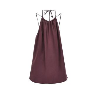 Pinko Satin halter neck top Woman 40