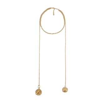 Chlo&eacute; Accessoires, Dames, Geel, ONE Size, Laition Vintage Tie Necklace