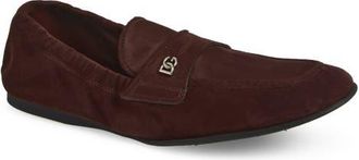 Dolce & Gabbana Suede Loafer in Cacao at Nordstrom, Size 44