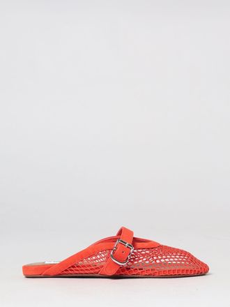 Alaia Mules a tacco basso in nylon a rete e pelle scamosciata con cinturino