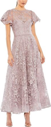 Mac Duggal Embroidered A-Line Gown