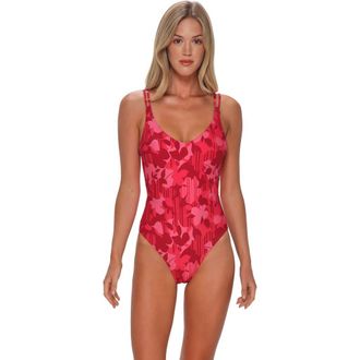 Sunsets Veronica One Piece Swimsuit in Rambling Rose at Nordstrom, Size X-Small