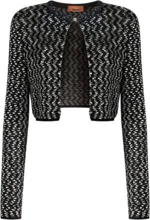 Missoni Cardigans, female, Black, Size: XS Colorful Sweaters Collection