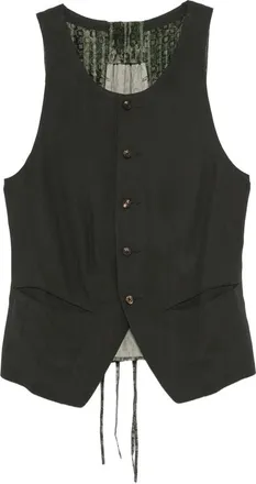 Ziggy Chen Patterned-panel Vest