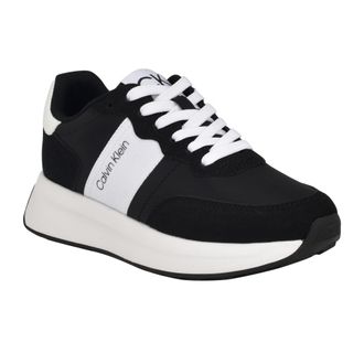 Calvin Klein Hallie Womens Trainers, Black 001, 2/2.5 UK