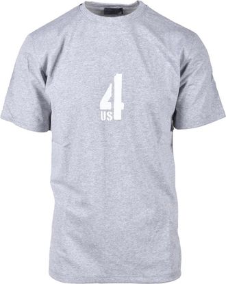 Cesare Paciotti tshirt - Heren - T-shirts - Grijs - S - Katoen - Tops