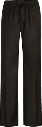 Dolce & Gabbana Black Relaxed Drawstring Pants