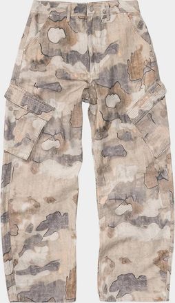 Represent Men & apos;s Camouflage Cotton Canvas Cargo Pants