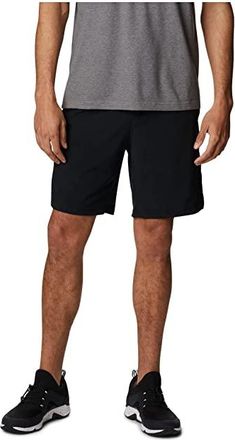 Columbia Hiketm Brief Shorts Mens Shorts Black : 2XL 6, Polyester/Mesh/Elastane