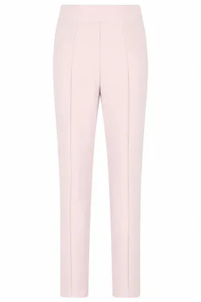 Federica Tosi Pink Cady Carrot Concealed-Zipper Polyester Formal Pants