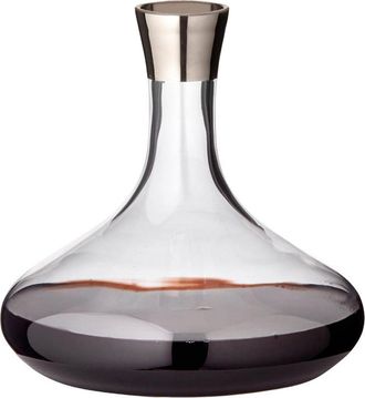 Edzard Mundgeblasene Karaffe & Dekanter Edward, Kristallglas mit Platinrand - 1600 ml