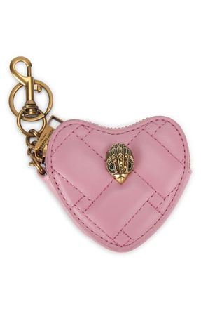 Kurt Geiger Kensington Heart Bag Charm in Pink at Nordstrom