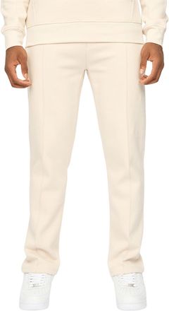 Duck and Cover Mens CHATTAMERE Joggers, Regular Fit, Straight Leg Sweatpants with Drawstring & Welt Pockets (M, Off White)