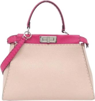 Fendi Pre-owned Selleria Peekaboo Borsa in Pelle - - Pre-owned - Donna - Rosa - ONE SIZE