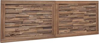 vidaXL Cabecero De Cama Natural Madera De Teca Maciza Vidaxl