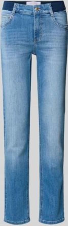 Angels Slim Fit Jeans mit elastischem Bund in Bleu, Größe 34/28