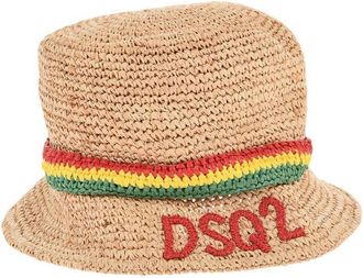 Dsquared2 Beige Woven Bucket Hat