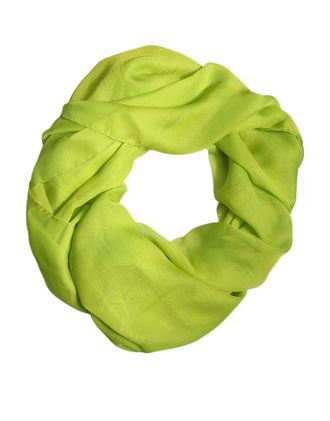 Dolce & Gabbana Womens Green Silk Rectangle Wrap Shawl Neck Warmer Scarf