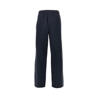 Emporio Armani Double jersey pants with piping Man S