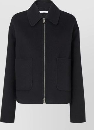 Fendi wool silk blouson jacket