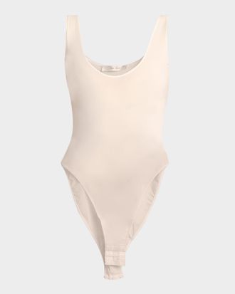 The Row Mandie Scoop-Neck Sleeveless Bodysuit