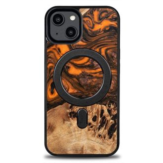OEM Funda Bewood Unique Para Iphone 15 - Naranja Con Magsafe