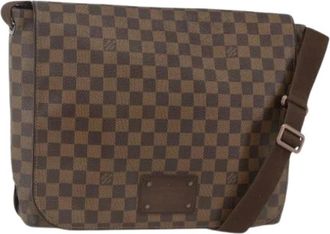 Louis Vuitton Pre-owned Cross Body Bags, female, Brown, Size: ONE SIZE Pre-owned Damier Ebene Shoulder Bag